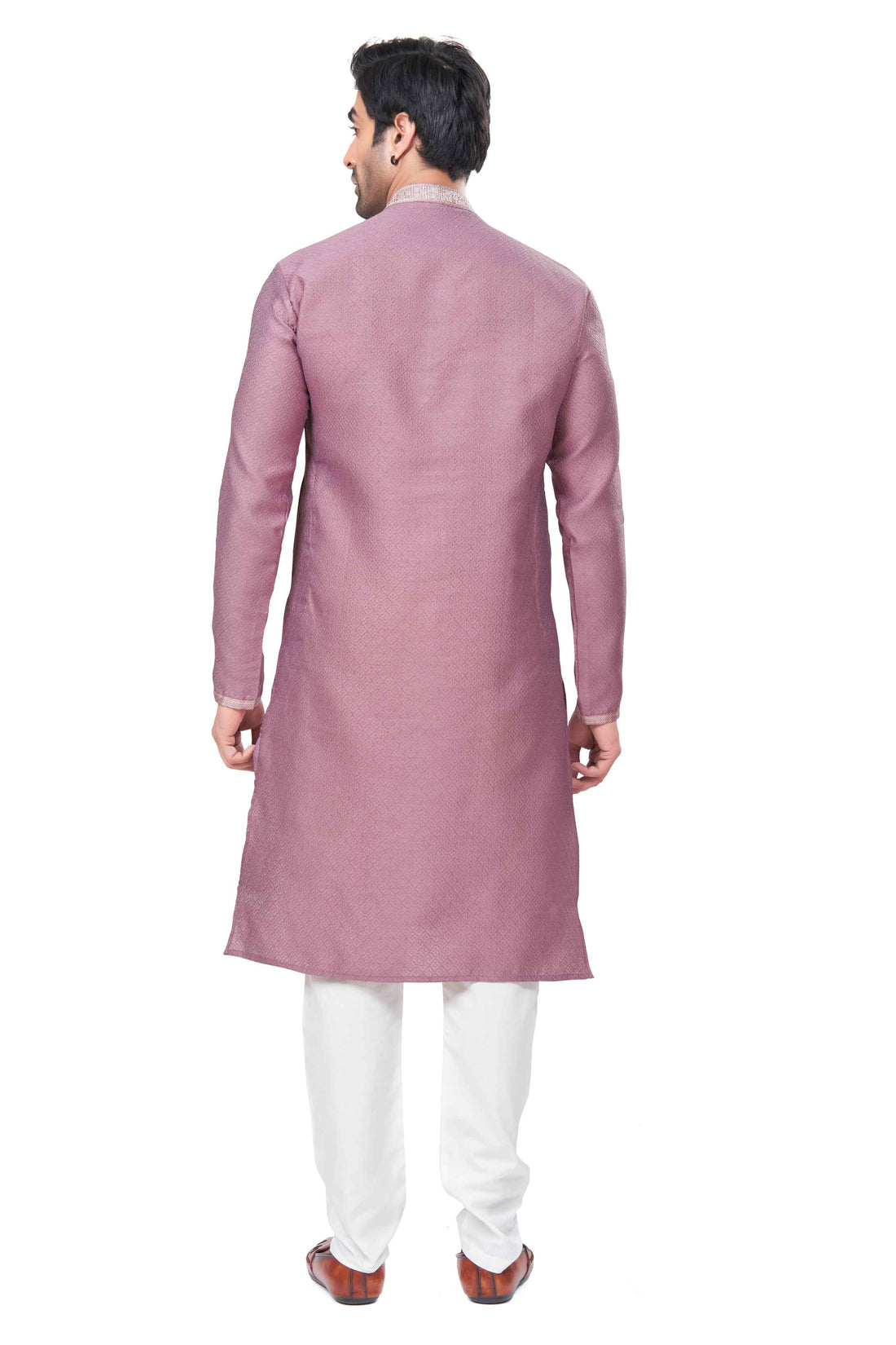 Ruh-e-Rang – Lavender Jacquard Kurta