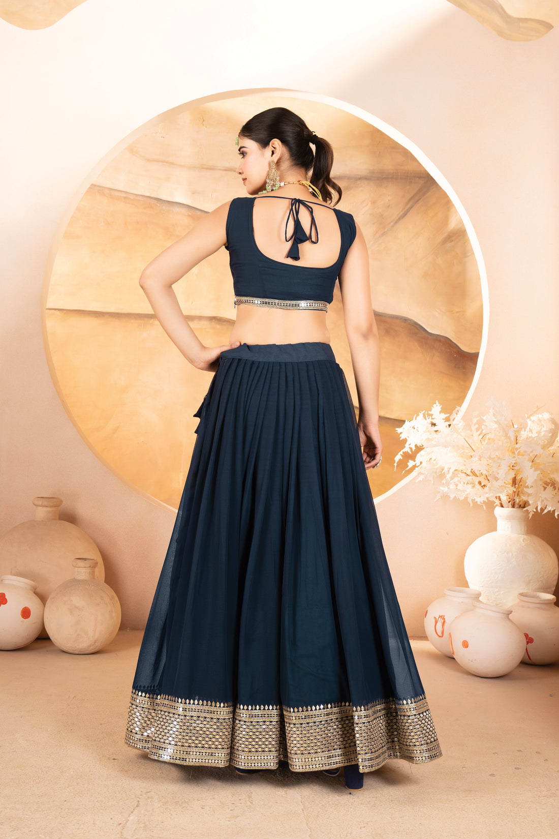 Catalina's Blue Coloured Party Wear Lehenga Choli
