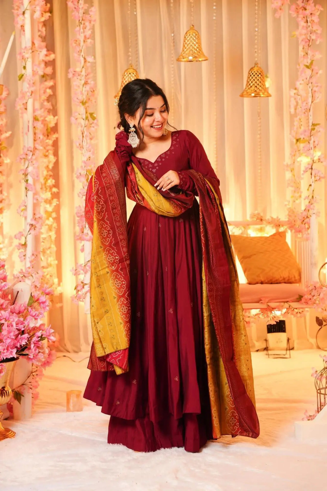 Madhuri's Premium Cotton Anarkali Suit Set ✨