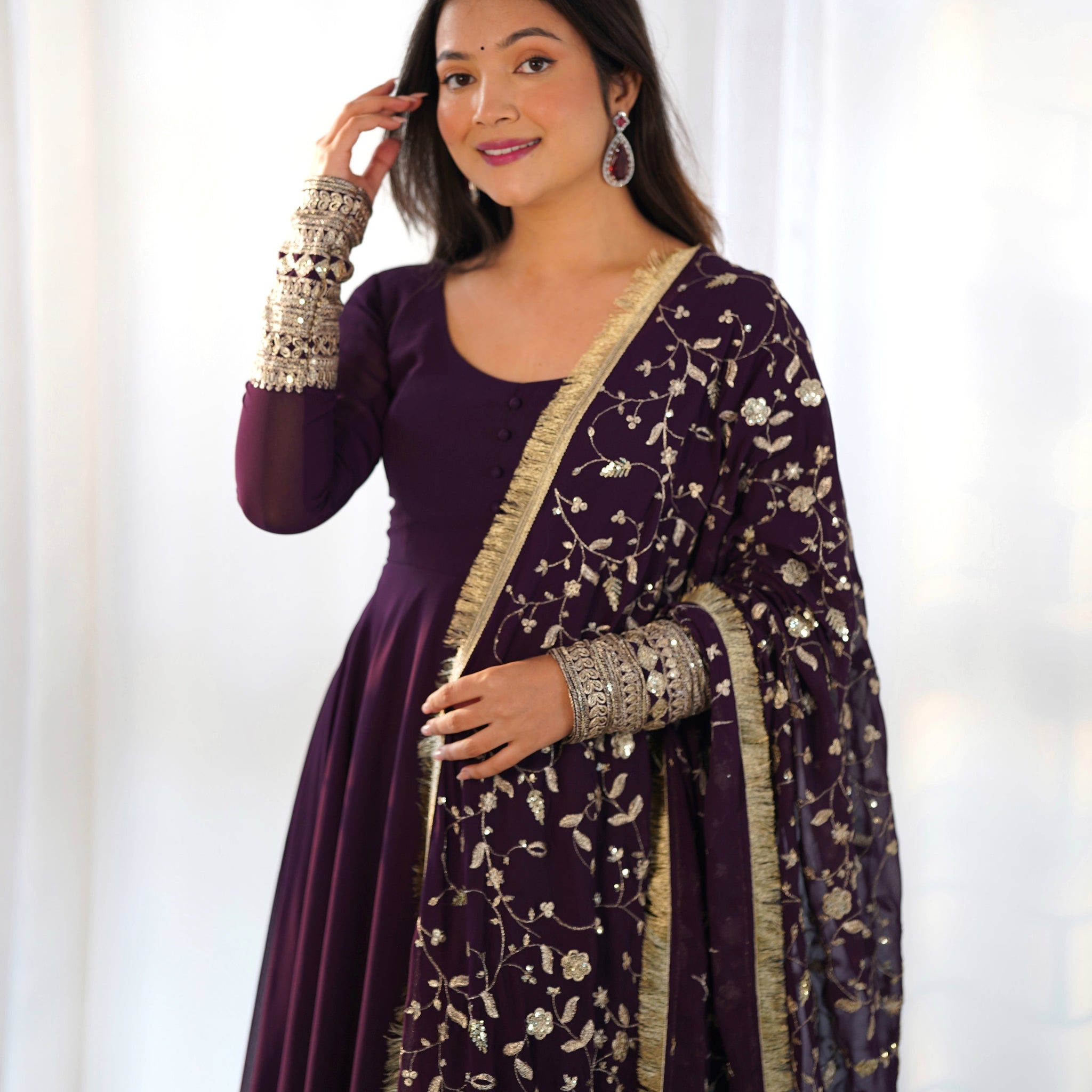 Malini's Beutifull Fancy Anarkali Suit Set