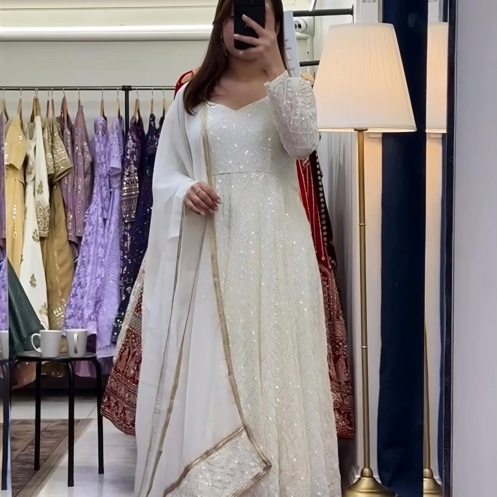 Myra's Lakhnawi Premium Anarkali Suit Set