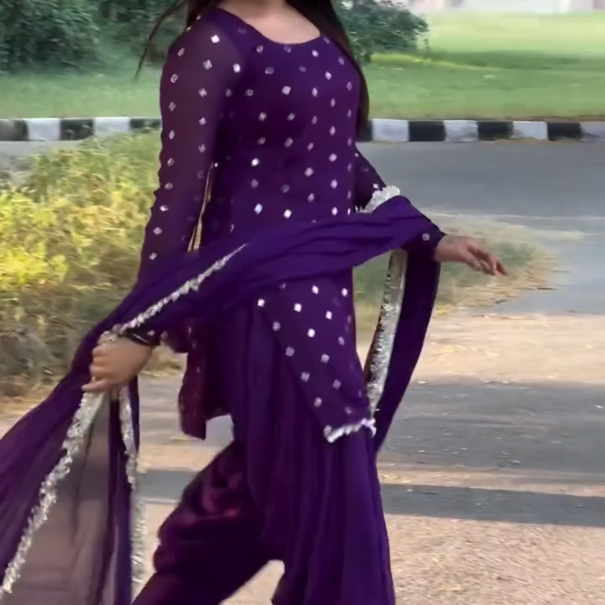 Mitya Premium Purple Dhoti Suit Set