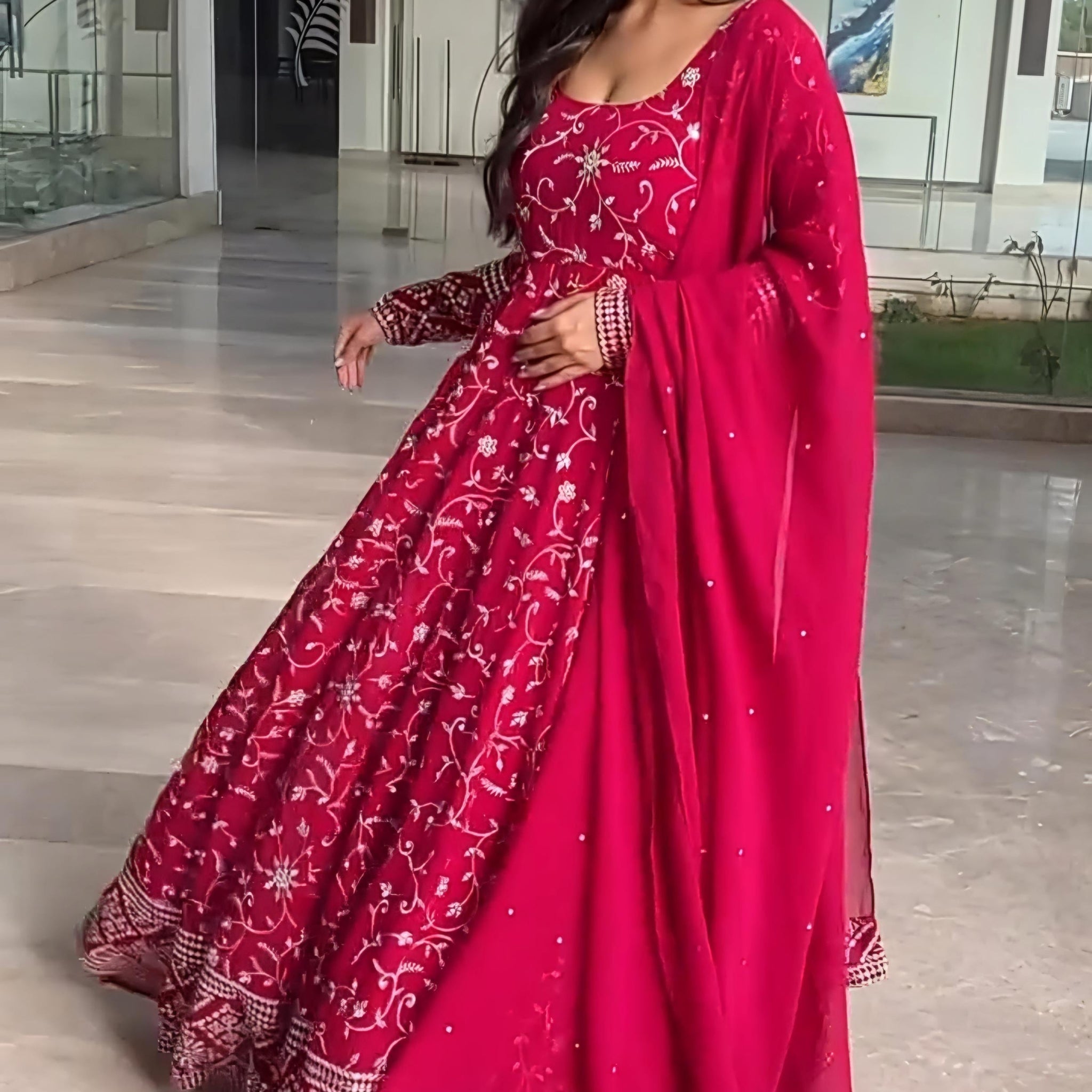 PINAKI'S NEW ANARKALI SUIT SET - 147