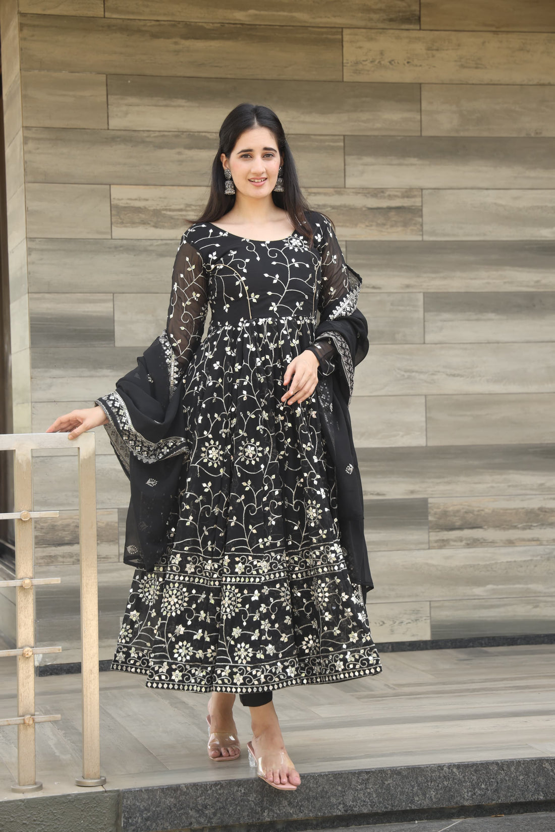 Damini Black Coloured Anarkali Suit Set – Elegant &amp; Stylish Ethnic Wear ✨👗