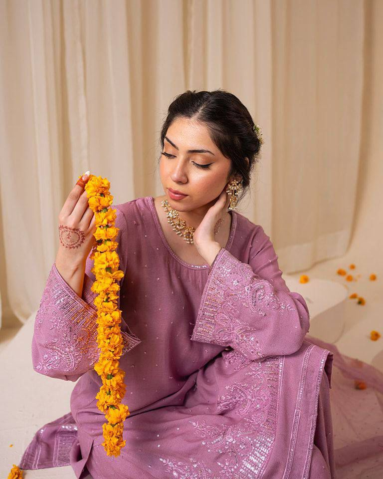 Exclusive Designer Sequin Embroidered Georgette Suit Set