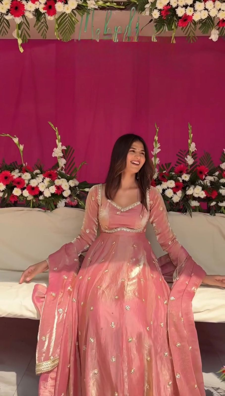 Designer Fendy Silk Anarkali Set with Dupatta – Elegant Festive & Party Wear Ensemble