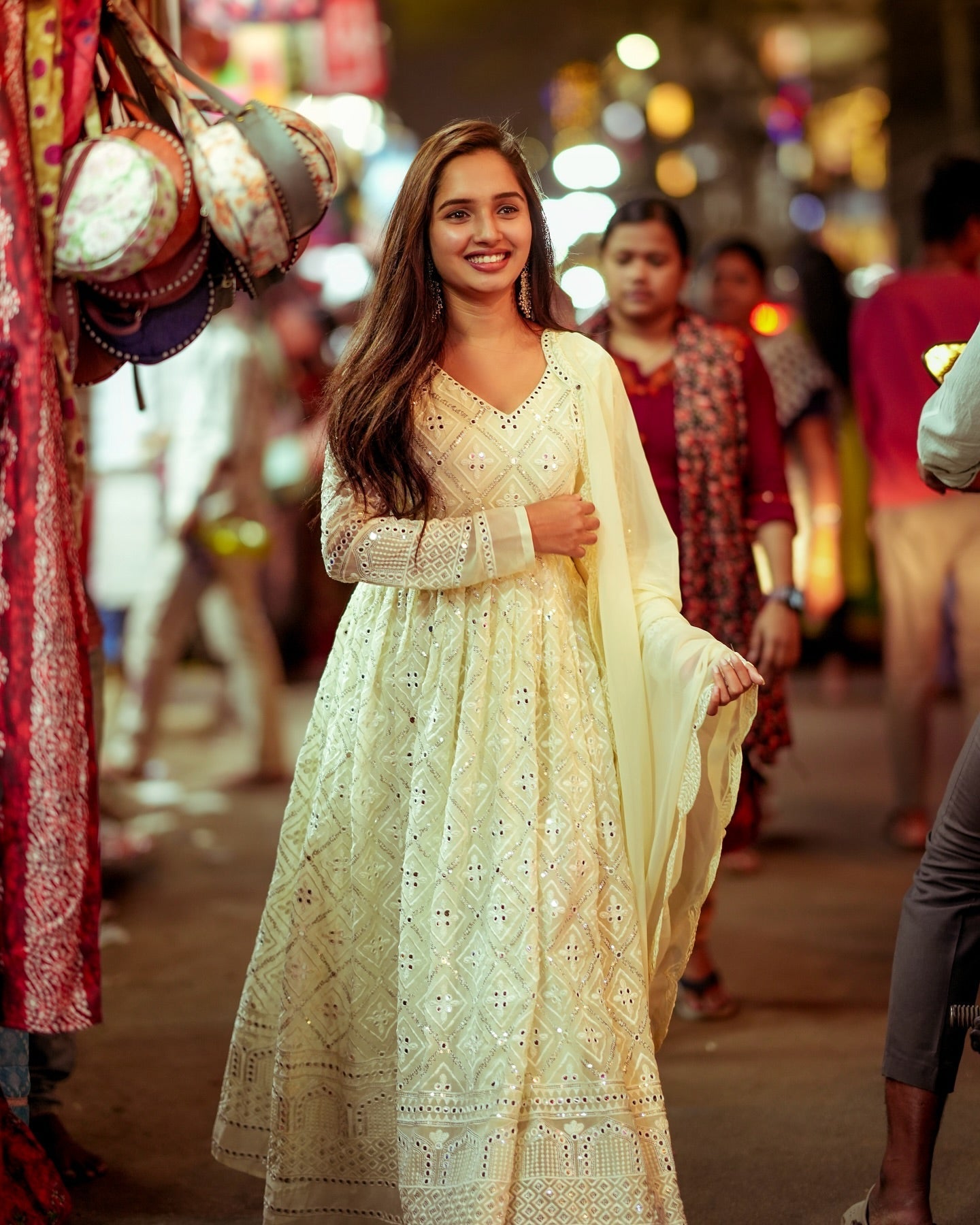 Aabha's Lakhnavi Embroidered Suit Set