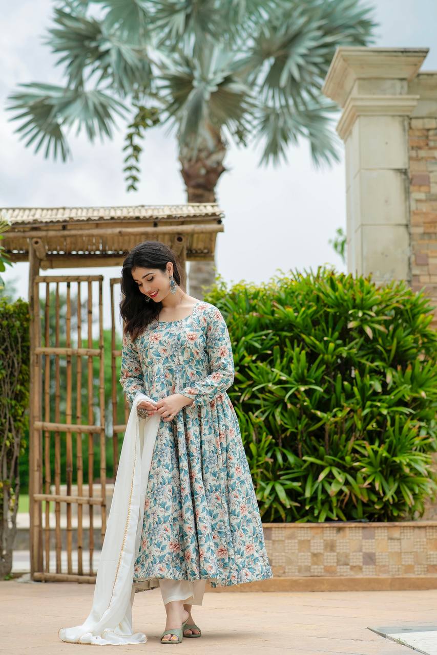 Ishika's Premium Anarkali Suit Set